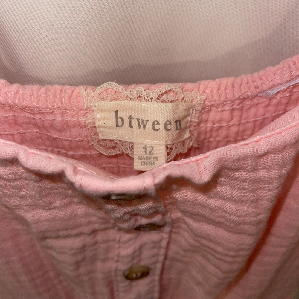 btween Pink Button-Front Sundress - Picture 4 of 5